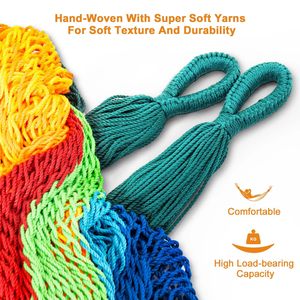 Portable Cotton <b>Hammock</b>, All-in-One Storage Bag <b>Hammock</b> for Outdoor Camping, Garden, and Home Use - Product Image 2
