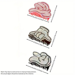 กิ๊บติดผมอะคริลิคแบบกำหนดเองได้ น่ารัก ลายสัญลักษณ์ชูนิ้วโป้ง สไตล์เกาหลี - Product Image 5