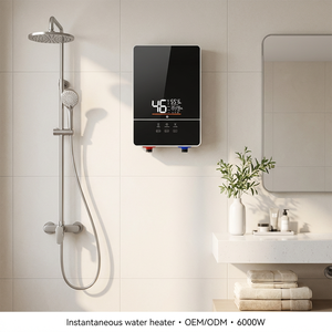 Chauffe-<span class=keywords><strong>eau</strong></span> électrique instantané sans réservoir 220V mini pour cuisine, salle de bain, extérieur et garage, 6000W, OEM/ODM disponible - Product Image 1