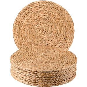 Trang Trí Vòng Tấm Cách Nhiệt Miếng Đệm Mat Coaster Đảng Tự Nhiên Nước Hyacinth Cỏ Biển Mây Placemat Cho Bàn Ăn - Product Image 1
