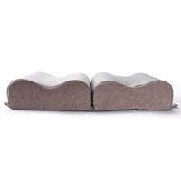 Supporto ergonomico per gambe a forma di mezzo cilindro per ufficio elevazione Eleva Wedge Foam Feet Rest Pillow Under Desk Foot Rest Cushion