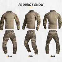 Emersongear Vente en gros Uniformes de combat G3 Chemises et pantalons avec genouillères Vêtements de chasse tactiques multi-camo