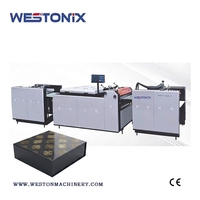 Machine de revêtement de papier électrique UV automatique WESTONIX SGUV1200A avec dépoussiéreur, emballage en boîte plastique