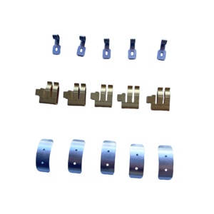 OEM แผ่นโลหะประทับตราสแตนเลสสปริงเหล็กทองเหลืองไฟฟ้าติดต่อแบตเตอรี่สปริงคลิป - Product Image 2