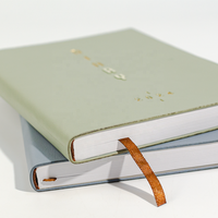 Agenda en Cuir Fabricant Direct avec Marquage à Chaud Doré, Journal, Carnet de Travail A5 avec Intercalaires
