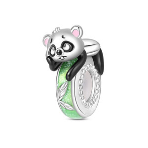 <b>Cute</b> cartoon animal pendant, made of white brass, unisex, creative gift, creative jewelry, isolation bead - Product Image 3