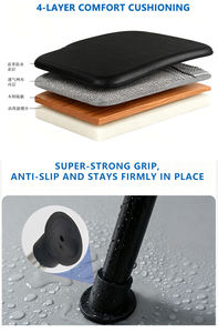 Silla <span class=keywords><strong>de</strong></span> Inodoro Plegable Antideslizante JINDA Negra con Altura Ajustable, Respaldo, Reposabrazos y Asiento con Contenedor, Capacidad <span class=keywords><strong>de</strong></span> 150 kg para Personas <span class=keywords><strong>Mayores</strong></span> - Product Image 5