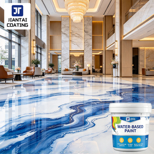 Decorative 3D Metallic Epoxy Floor Coating for Warehouse Factory Shop <b>Chemical</b> Resistance epoxy resin floor coating - Product Image 1