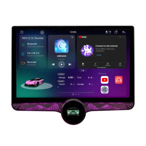4-ядерный 8-ядерный портативный автомобильный радиоприемник 11,5 дюймов Большой ЖК-экран 2 + 32 ГБ GPS DSP с одной ручкой и бриллиантом 2K Android экран с 360 - Product Image 1