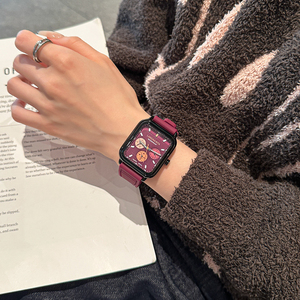 Reloj de Pulsera de Cuarzo para Mujer, Minimalista y Elegante, con Esfera Cuadrada y Correa de Silicona - Product Image 6