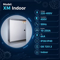 Armoire de compteur électrique intérieure personnalisable XM 220V 230V IP40 en acier métallique avec protection contre les surcharges pour boîtier d'appartement résidentiel