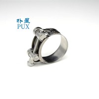 Collier de serrage à vis en T robuste en acier inoxydable pour tuyaux haute pression, collier de serrage industriel avec fermeture à vis en T, taille personnalisée OEM