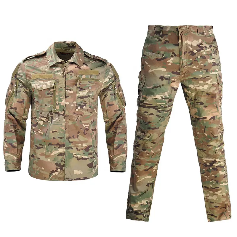 Combinaison de camouflage d'extérieur aux couleurs assorties avec graphique personnalisé pour hommes et femmes, veste, pantalon, vêtements tactiques d'entraînement, combinaison de travail