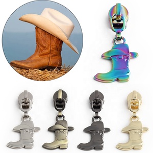 DIY 맞춤형 5번 아연 합금 지퍼 헤드 지퍼 잠금 헤드 풀러 로고 양각 캐슬 마우스 헤드 금속 지퍼 손잡이 (여행 가방용) - Product Image 5