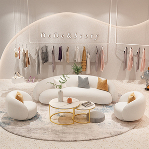 Ordic-sofá de tela de terciopelo para salón de belleza, mueble para tienda de ropa - Product Image 4