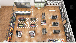 Fascia alta Custom uniforme in metallo espositore vendita al dettaglio <span class=keywords><strong>abbigliamento</strong></span> <span class=keywords><strong>da</strong></span> <span class=keywords><strong>lavoro</strong></span> negozio decorazioni mobili <span class=keywords><strong>abbigliamento</strong></span> <span class=keywords><strong>da</strong></span> <span class=keywords><strong>lavoro</strong></span> negozio Interior Design per la tuta - Product Image 3