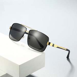 Gafas de Sol Cuadradas con Marco de Aleación para Hombre, Estilo Retro 2025, Polarizadas UV400, para Conducir - Product Image 3