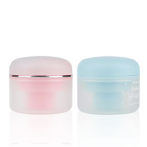 Envase de plástico <span class=keywords><strong>azul</strong></span> elegante para crema <span class=keywords><strong>facial</strong></span>, frasco de crema de doble pared, 50 ml, 100 ml, 150 ml, venta al por mayor - Product Image 6