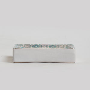 Jabonera de cerámica elegante más vendida para el baño Logotipo personalizado-Forma cuadrada mejorada para un toque de personalización de clase - Product Image 2