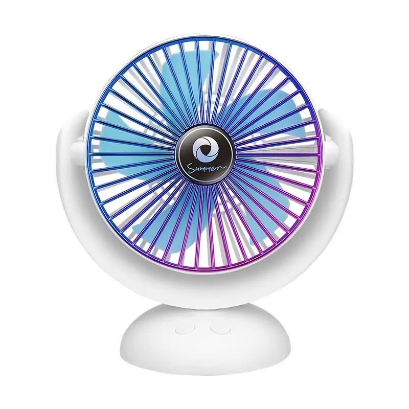 Large capacity 2400mah Portable Desk Best Seller USB Rechargeable table Fan OEM Air Cooling oscillating Fan
