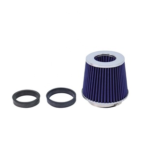 Aksesoris Mobil Performa Aliran Tinggi dengan 2 Adaptor Fitting Filter Udara Universal Filter Udara Universal (3/3.5/4 inci) Tiga-dalam-satu - Product Image 4