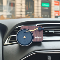 Rétro Gramophone tourne-disque solide voiture désodorisant évent Clip Y2K 2.0 décoration de voiture, modèles d'enregistrement personnalisables