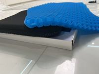 Coussin en gel mousse alvéolée pour sièges de bureau et de voiture, en plastique TPE, rafraîchissant à air, amovible, lavable, carré, pour utilisation sur les sièges de stade