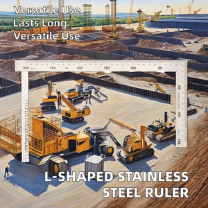 Zeichen lineal L-förmige Edelstahl lineale Rahmen quadrat - Product Image 3