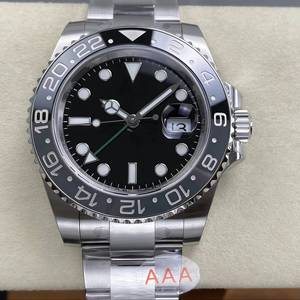 Montre GMT de qualité supérieure, mécanique, 40 mm, acier 904L VS Factory, mouvement ETA 3285, 126711, poids 172 g, noir gris - Product Image 1