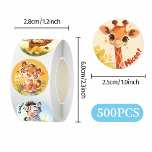 Autocollants de voiture de dessin animé mignons en vinyle imperméable pour coque d'ordinateur portable, bougies et cadres photo (artisanat) - Product Image 3