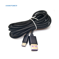 Câble de charge USB tressé en nylon pour PS5 Playstation 5 1/2/3M pour cordon de câble de chargeur de charge de contrôleur PS5