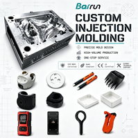 Pièces moulées par injection en plastique PP ABS PC PA POM, OEM ODM, tolérance de 0,01 mm, placage de surface, fabricant de pièces en plastique