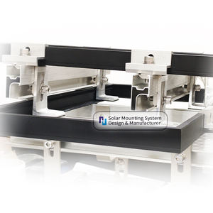 Pince d'extrémité Système de montage au sol pour panneau solaire Support de montage Rail solaire au sol Structure de montage en aluminium Pv - Product Image 3