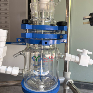 1 ליטר כור כימי כור זכוכית רציף עבור סינתזה זרימה ותגובות קטליטיות במעבדה - Product Image 4