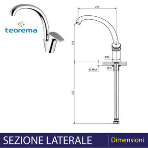 BING Mélangeur d'évier à bec conique chromé Outil de tournage de haute qualité - Product Image 4