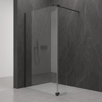 Douche en verre à cadre, avec charnière à large plage réglable et fermeture amortie, garantie 3 ans, fabrication sur mesure directe usine ODM OEM Foshan