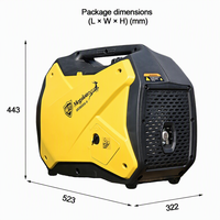 Générateur à essence à inverseur 3000W 65 dB à 7 mètres 3200 tr/min Mode ECO à faible vitesse pour le camping nocturne silencieux et l'utilisation domestique