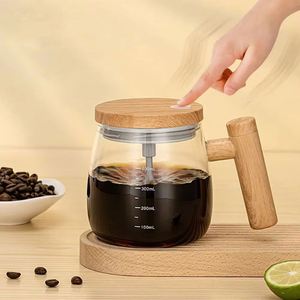 แก้วผสมอัตโนมัติแบบพกพา ขนาด 400 มล. สำหรับกาแฟ ชา นม โกโก้ พร้อมระบบกวนแม่เหล็กในตัว ดีไซน์สวยงาม - Product Image 1