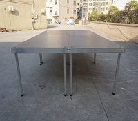 Plate-forme d'étape portative ronde extérieure 4 jambes adaptent l'étape aux besoins du client 4x8ft d'événement