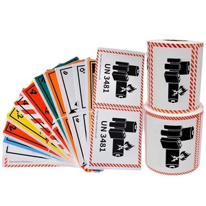 Etiquetas de Advertencia de Baterías de Litio <span class=keywords><strong>UN3481</strong></span>, Adhesivo de Vinilo - Product Image 5