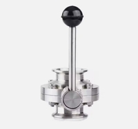 Usine directe installation rapide Machine à café sanitaire vanne papillon de qualité alimentaire Tri pince virole boule Structure grandes tailles