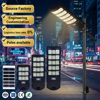 Lampadaire Solaire LED Extérieur de Style Moderne IP65 6500K 100W 200W 300W 400W en ABS Haute Luminosité avec Garantie de 2 Ans