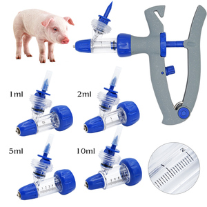 Jeringa Veterinaria de Plástico de 1 ml, 2 ml, 5 ml, 10 ml, Tubo Dosificador, Cabezal de Repuesto para Vacunas, para Vacas, Cerdos, Ovejas, Pollos - Product Image 5