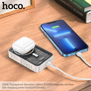 HOCO Pin Sạc Nhanh Không Dây Từ Tính PD20W Phiên Bản Khám Phá Trong Suốt Q10A 10000MAh - Product Image 4