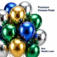 Ballons en latex métalliques chromés pour décorations de fête (mariage, anniversaire, Noël) – Vente en gros de ballons à l'hélium