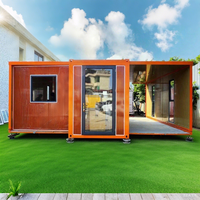 Maison conteneur modulaire de luxe moderne en panneaux sandwich, 20 m², villa préfabriquée extensible, chambre, bureau, maison de vacances, facile à assembler