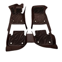 6 pièces de tapis de voiture personnalisés imperméables en cuir 5D, accessoires de luxe, tapis de sol de voiture 7D pour BMW