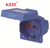 AJCEE 112R 2pin Ip44 220v 16a Schuko CE ile su geçirmez endüstriyel prizler