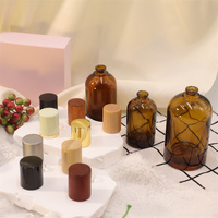 Flacons de parfum en verre de luxe élégants 30ml 50ml 100ml avec pompe pulvérisatrice, échantillon gratuit, transparents/brun, colorés, mats, givrés, emballage en promotion