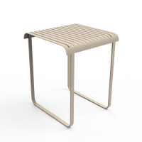 Tabouret haut design moderne de bistrot chaise de bar en aluminium pour mobilier d'extérieur pour bars restaurants hôtels salons